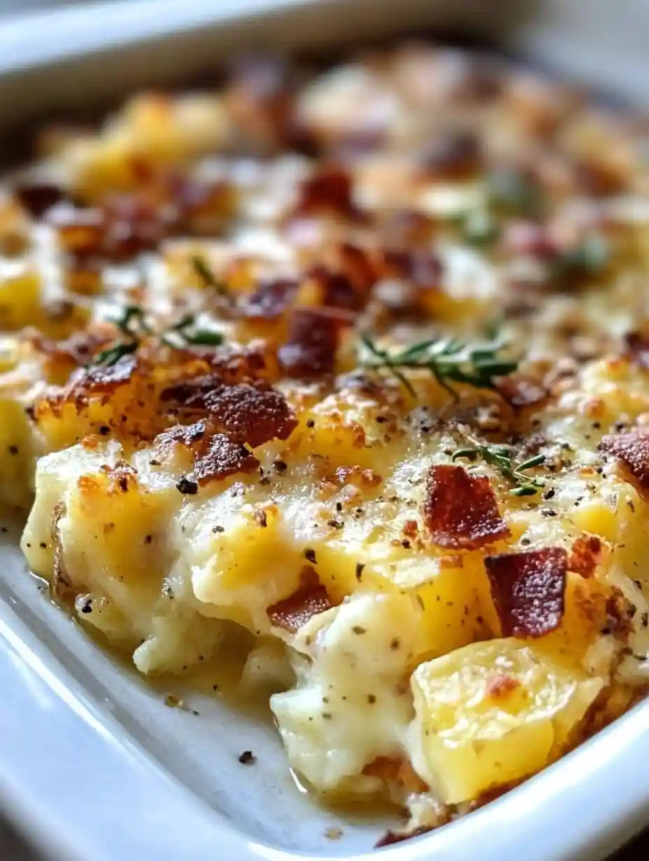 Käse-Kartoffel-Frühstücksauflauf