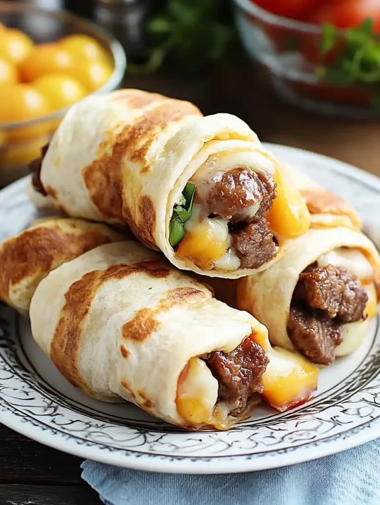 Rindfleisch-Frühstückswraps