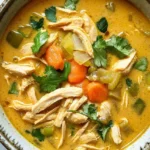 Thailändische Hähnchen-Curry-Suppe