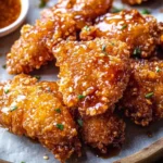 Gebratenes, knuspriges Hot-Honey-Hähnchen