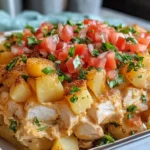 Loaded Potato Ranch Hähnchen-Auflauf