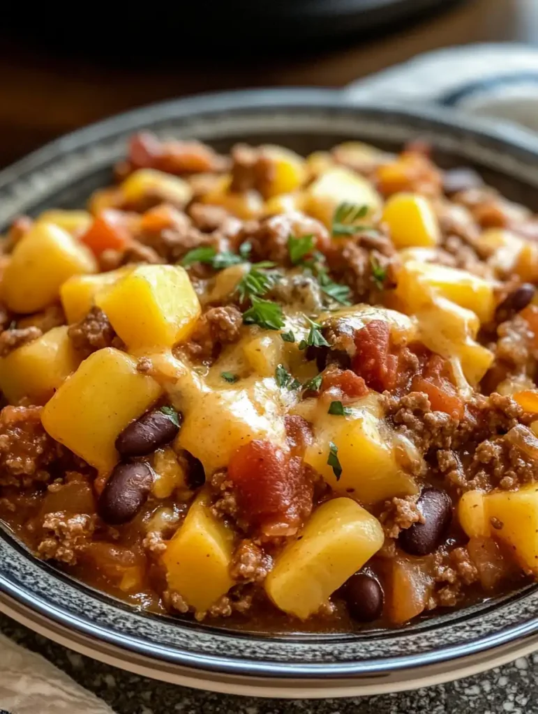 Slow Cooker Cowboy-Kasserolle