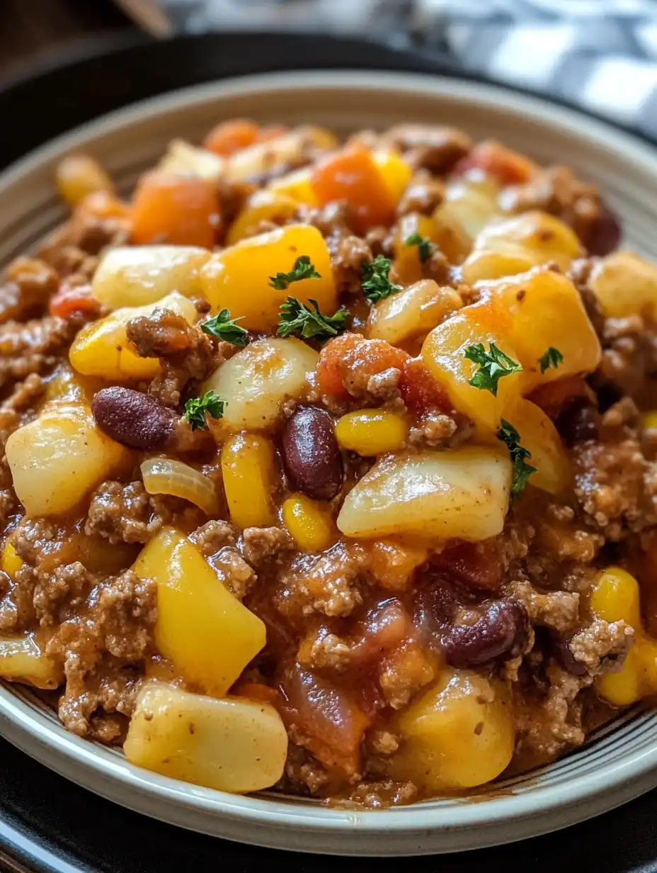 Slow Cooker Cowboy-Kasserolle