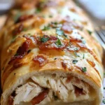 Hähnchen-Bacon-Ranch-Stromboli